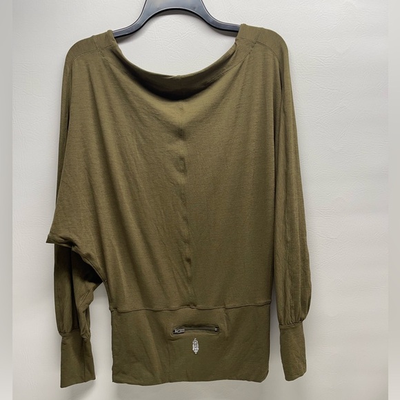 Free people movement long sleeves top size S green - Picture 1 of 6